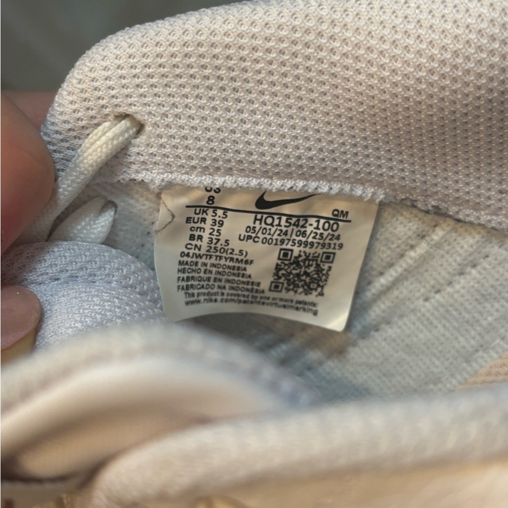Nike Court Legacy Lift White/Tan size 8 - Picture 6 of 6